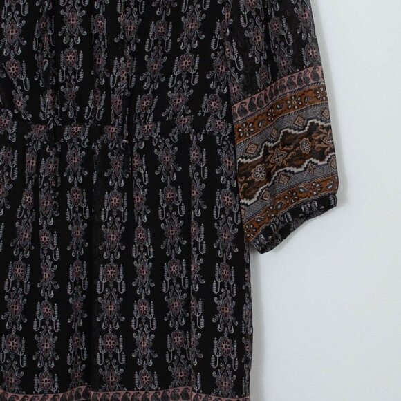 Madewell Lace Up Mini Dress in Burnished Floral  Womens Size 12 - Picture 6 of 11